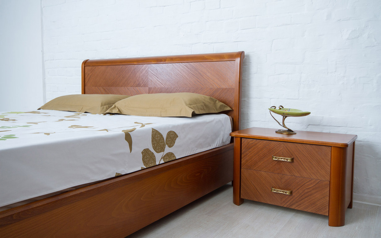 Кровать Милена с интарсией и механизмом - Фото_2