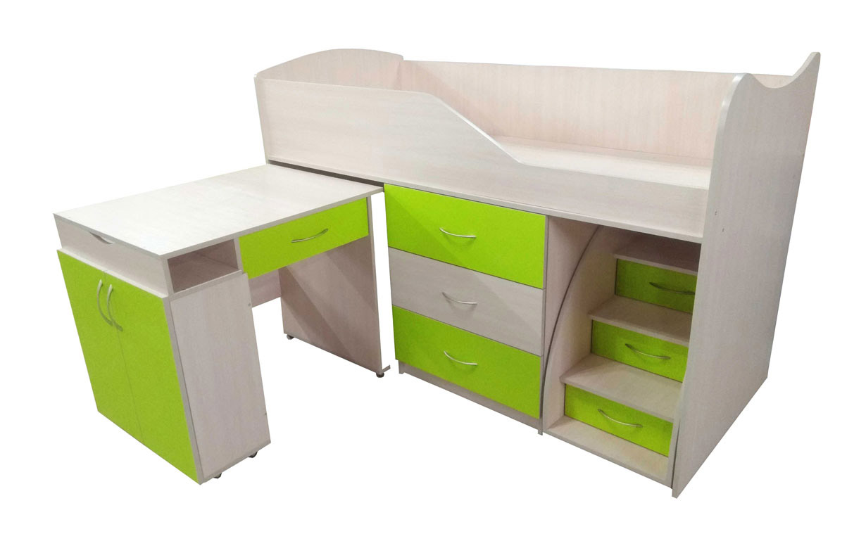 Кровать-комната-5 + Стол 80х180 см. Viorina-Deko - Фото