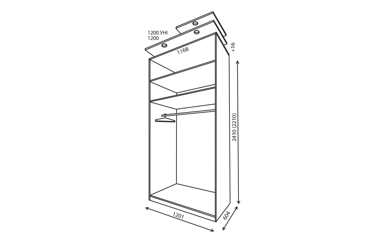Шкаф-купе Alto уни - Фото_2