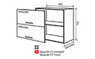 Кухонна секція Біанка верхня №21 - Фото