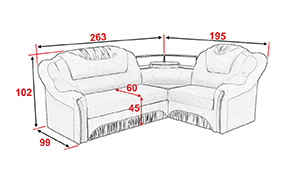 Угловой диван АМ2 У с полкой - Фото_3