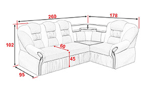 Угловой диван АМ3 У с полкой - Фото_4