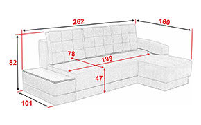 Угловой диван АМ 114 У (ниша) №1 - Фото_2