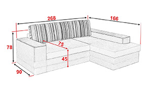 Угловой диван АМ73 У (2 ниши) - Фото_4