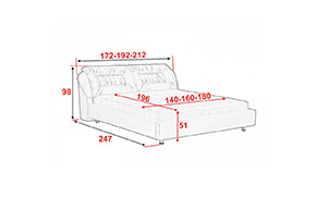 Кровать АМ24 КР с механизмом (с матрасом) - Фото_3