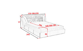 Кровать АМ27 КР с механизмом (с матрасом) - Фото_5