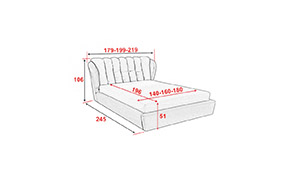 Кровать АМ34 КР с механизмом (с матрасом) - Фото_2