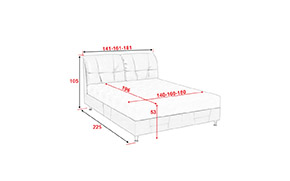 Кровать АМ39 КР с механизмом (с матрасом) - Фото_2