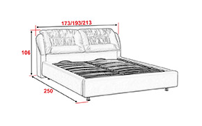 Кровать АМ24 КР с механизмом (металлический каркас) - Фото_1