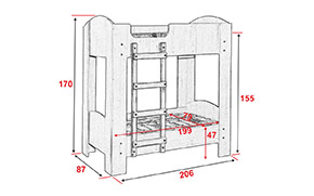 Ліжко двоярусне АМ38 КР - Фото_1