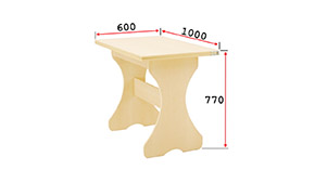 Комплект АМ14 стол + 4 табурета - Фото_1