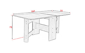 Стол-книжка АМ 2 ножки - Фото_4
