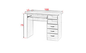 Стол компьютерный АМ №1 - Фото_2