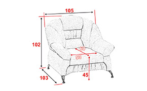 Кресло Вест на ножках - 1 - Фото_3