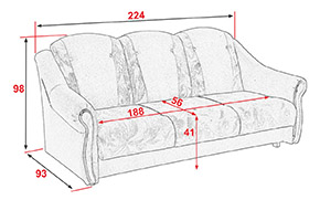 Диван Джулія + крісло глухе + крісло розкладне (комплект) - Фото_5