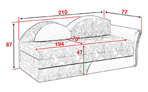 Диван Дива (1 подлокотник) - Фото_4