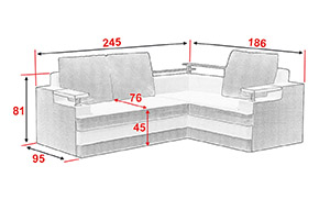 Угловой диван Кензо - Фото_4