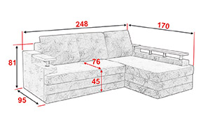 Угловой диван Кензо ниша - Фото_4