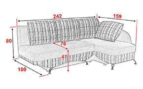 Угловой диван Ника (пружинный блок) - Фото_5