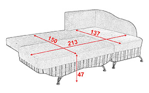 Угловой диван Ника (пружинный блок) - Фото_6