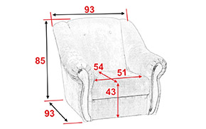 Крісло Тібет зі вставками - Фото_2