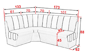 Кухонний куток Корона 1 - Фото_2