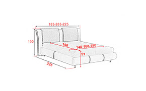 Кровать Дуэт с механизмом (с матрасом) - Фото_4