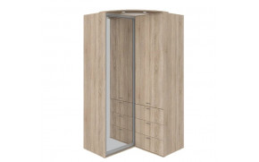 Угловой шкаф-купе: ДСП + Зеркало - Фото