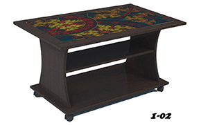 Стол журнальный Бетта 1-02 (венге светлый) - Фото