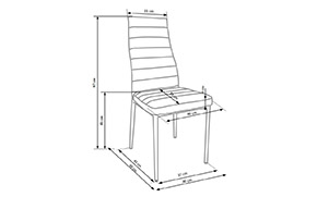 Стул K70 dark brown - Фото_1