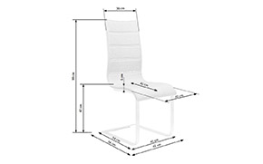 Стул K104 beige/white - Фото_1