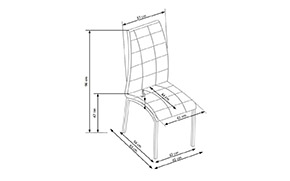 Стул K186 grey/white - Фото_1