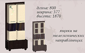 Витрина Сага 80 см. - Фото_1