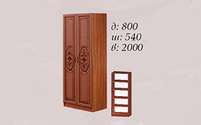 Шкаф Василиса 80 см. (полки) - Фото_1