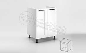 Кухонная секция Винтаж нижняя 60Н Мойка - Фото