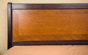 Кровать Сити с интарсией и ящиками - Фото_1