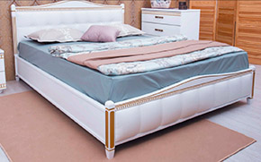 Кровать Прованс Мягкая спинка квадраты с механизмом - Фото