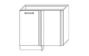 Кухонная секция Шарлотта нижняя 100х60Н угол  - Фото_1