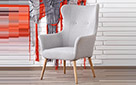 Кресло Cotto light grey - Фото