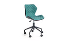 Кресло компьютерное Matrix black/turquoise - Фото