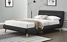 Кровать Elanda dark grey - Фото