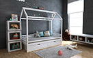 Кровать-домик Китти с ящиками - Фото