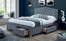Кровать Electra Velvet Grey - Фото
