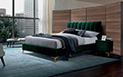 Кровать Mirage Velvet green - Фото