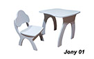 Комплект Jony (стіл + стілець) - Фото