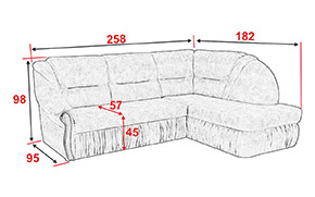 Кутовий диван Глорія (1 підлокітник) - Фото_3