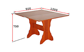 Комплект АМ19 стол (раскладной) + 4 табурета - Фото_2