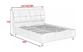 Кровать АМ39 КР с механизмом (металлический каркас) - Фото_2