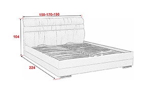 Кровать АМ106 КР с механизмом (металлический каркас) - Фото_1