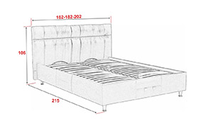 Ліжко АМ29 КР з механізмом (металевий каркас) - Фото_1